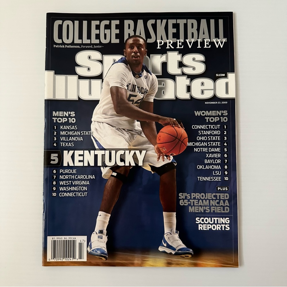 Kentucky College Basketball Preview Sports Illustrated Issue November 23, 2009